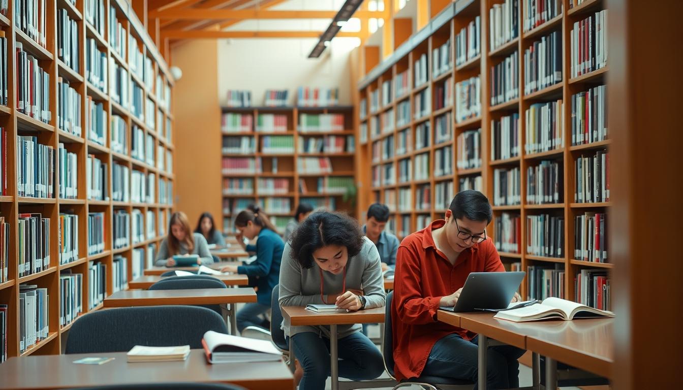 Students working in research laboratory